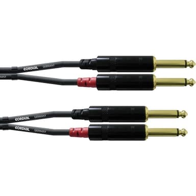 Cordial CFU 6 PP Audio Adapterkabel [2x Teleplugg 6.35