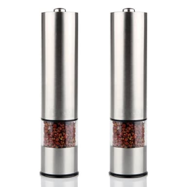 Elektrisk salt/pepparkvarn 2-pack Silver