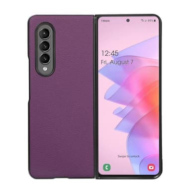 Läder skal Samsung Galaxy Z Fold 4 - Lila