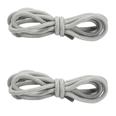 INF Runda skosnören 5-par Grå 4 mm/1.5 m