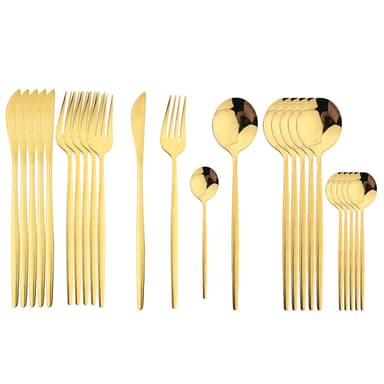 Bestickset 24 delar Guld