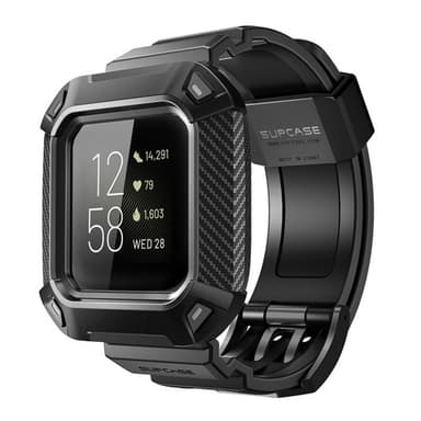 SUPCASE UB Pro Armband Fitbit Versa 4 - Svart