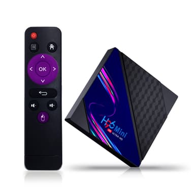 H96 Mini RK3228A TV Box Android 10.0 4K 2.4G EU Svart 1 GB+8 GB