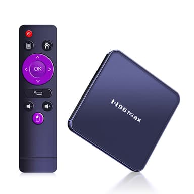 H96 Max V12 TV Box Android 12.0 USB 3.0 4K 2.4G/5G Svart 4 GB+32 GB