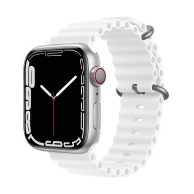 RIB Sport Armband Apple Watch 7 (45mm) - Vit