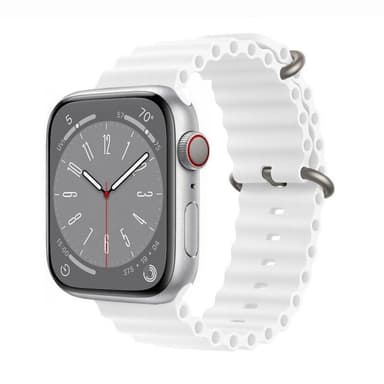 RIB Sport Armband Apple Watch 8 (41mm) - Vit