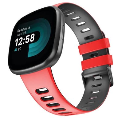 Twin Sport Armband Fitbit Versa 4 - Röd/svart