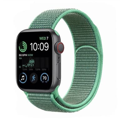 Nylon Armband Apple Watch SE 2022 (44mm) - Spearmint