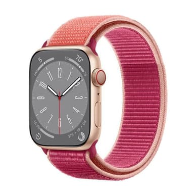 Nylon Armband Apple Watch 8 (41mm) - Pomegranate