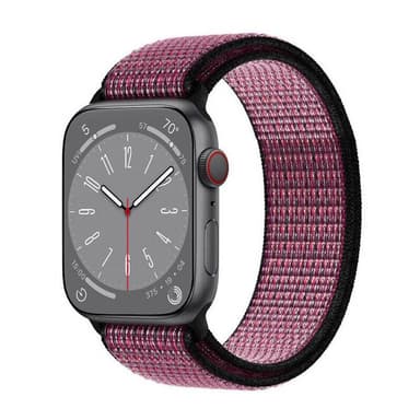 Nylon Armband Apple Watch 8 (41mm) - True Berry