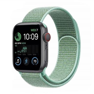 Nylon Armband Apple Watch SE 2022 (44mm) - Marine Green
