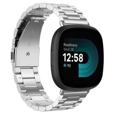 Armband rostfritt stål Fitbit Versa 4 - Silver
