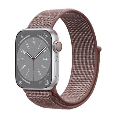 Nylon Armband Apple Watch 8 (45mm) - Smoke Mauve