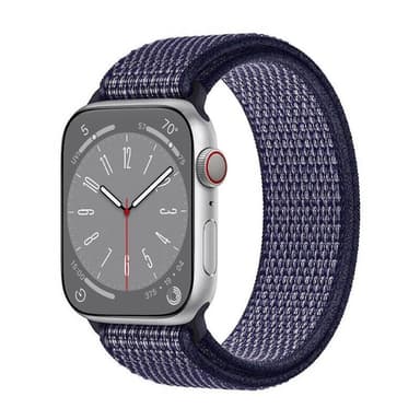 Nylon Armband Apple Watch 8 (41mm) - Midnight blue