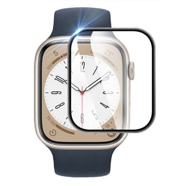 3D Curved Glas skärmskydd Apple Watch SE 2022 (44mm) - Svart