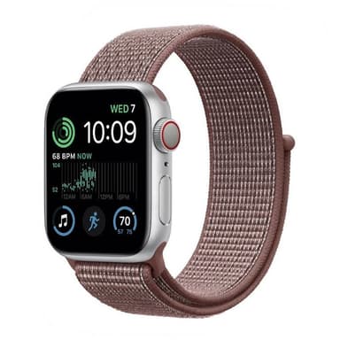 Nylon Armband Apple Watch SE 2022 (44mm) - Smoke Mauve