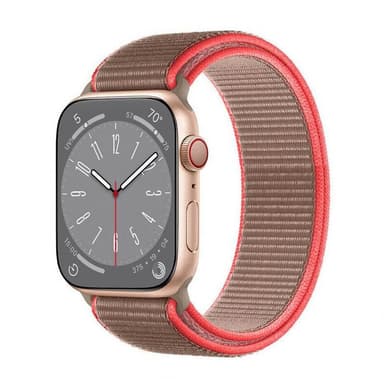 Nylon Armband Apple Watch 8 (41mm) - Neon pink