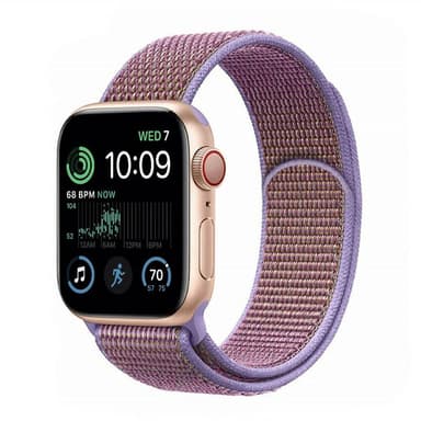 Nylon Armband Apple Watch SE 2022 (40mm) - Lilac