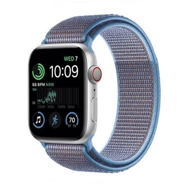 Nylon Armband Apple Watch SE 2022 (44mm) - Cerulean