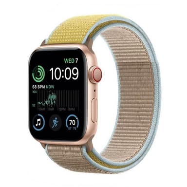 Nylon Armband Apple Watch SE 2022 (44mm) - Camel