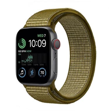 Nylon Armband Apple Watch SE 2022 (40mm) - Olive flak