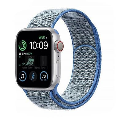 Nylon Armband Apple Watch SE 2022 (44mm) - Tahoe Blue