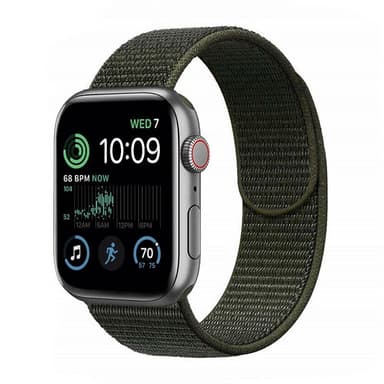 Nylon Armband Apple Watch SE 2022 (44mm) - Military Khaki