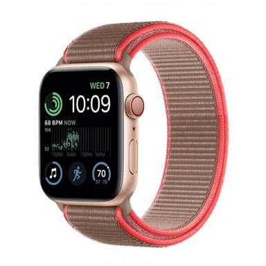 Nylon Armband Apple Watch SE 2022 (44mm) - Neon pink