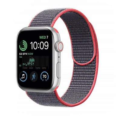 Nylon Armband Apple Watch SE 2022 (44mm) - Electric pink