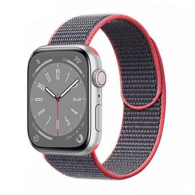 Nylon Armband Apple Watch 8 (45mm) - Electric pink