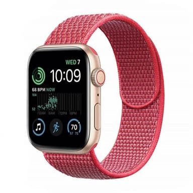Nylon Armband Apple Watch SE 2022 (44mm) - Hibiskus