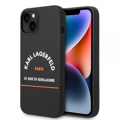 Karl Lagerfeld iPhone 14 Plus Skal Rue St Guillaume Svart