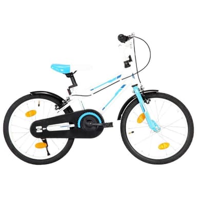 vidaXL Barncykel 18 tum blå och vit