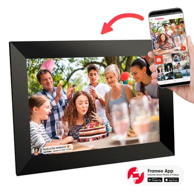 Lippa 10"" Frameo digital foto- och videoram, glas