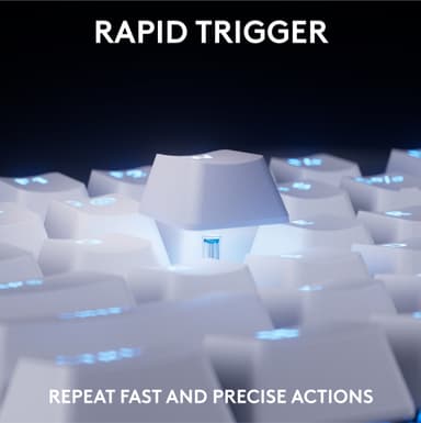 Logitech G - Pro X TKL Rapid Trigger gamingtangentbord (vit)