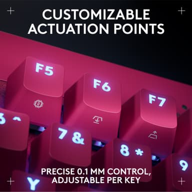 Logitech G - Pro X TKL Rapid Trigger gamingtangentbord (magenta)