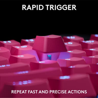 Logitech G - Pro X TKL Rapid Trigger gamingtangentbord (magenta)