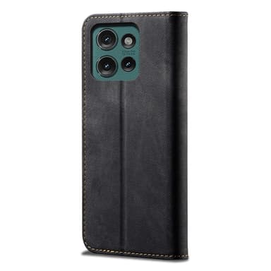 SKALO Motorola Edge 50 Neo 5G Jeans Plånboksfodral - Svart