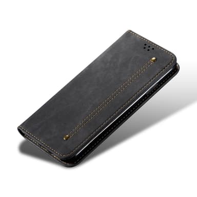 SKALO Motorola Edge 50 Neo 5G Jeans Plånboksfodral - Svart