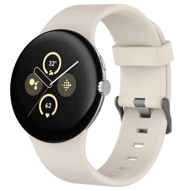 SKALO Silikonarmband Google Pixel Watch 3 45mm - Vit