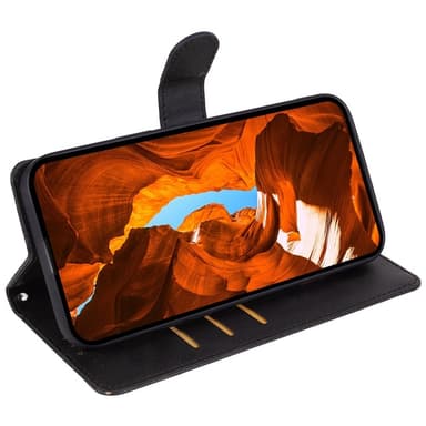 SKALO Motorola Moto G55 5G Premium Plånboksfodral - Svart