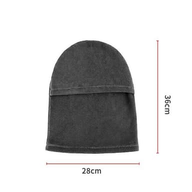 Skidmask i slitstark polyester - Svart