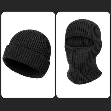 Balaklava / Mössa i akrylfiber - Svart