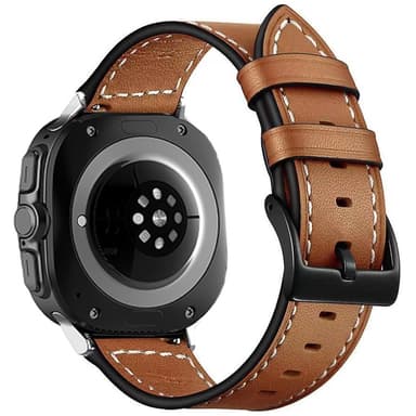 SKALO Läderarmband Samsung Watch Ultra 47mm  - Brun