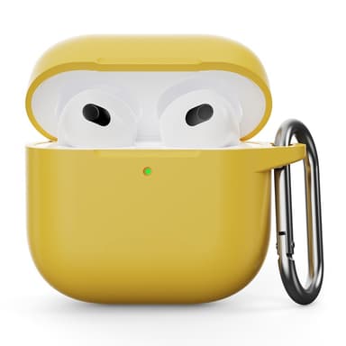 SKALO AirPods 4 Ultratunn Silikon Fodral - Gul