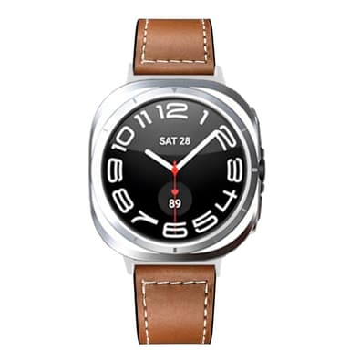 SKALO Läderarmband Samsung Watch Ultra 47mm  - Brun
