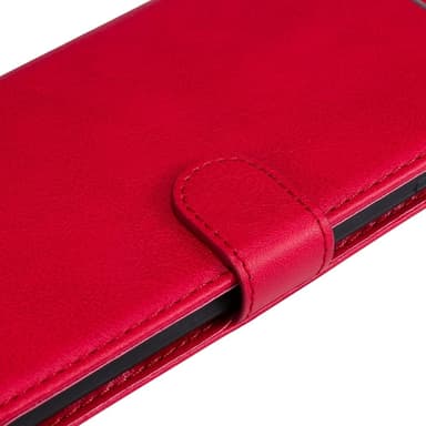 SKALO Motorola Edge 50 Neo 5G PU-Läder Plånboksfodral - Röd