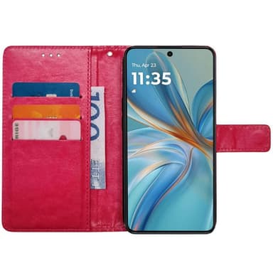 Plånboksfodral 3-kort Motorola Moto G75 5G - Rosa