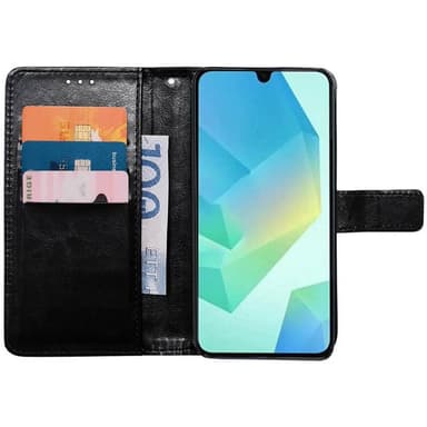 Plånboksfodral 3-kort Samsung Galaxy A16 5G - Svart
