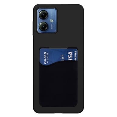 Silikon skal med korthållare Motorola Moto G14 - Svart